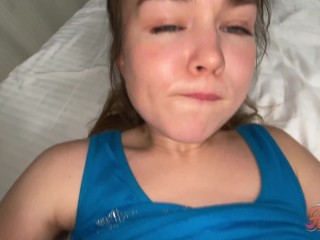 Suggestive Sweetheart Sexy Teen Gets The Cum Out